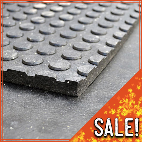 Button Rubber Mats RAMM Horse Fencing & Stalls