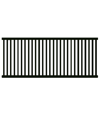 65 Inch Welded Grill Section - Painted