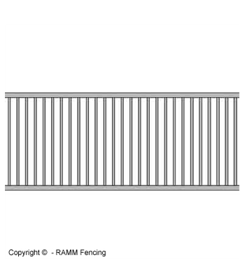 65 Inch Welded Grill Section - Galvanized