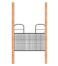Standard Mesh Half-Swing Gate