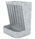 Galvanized Wall Hay Rack