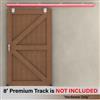 Barn Door Premium Track Hanging Hardware Kit, Galvanized