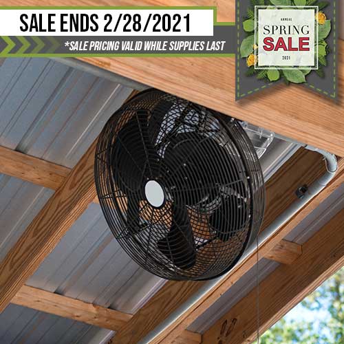 18" Basket Fan RAMM Horse Fencing & Stalls