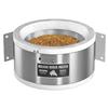 Nelson 560se Corner Wall Mount Feeder with Removable Bowl, Stainless Steel