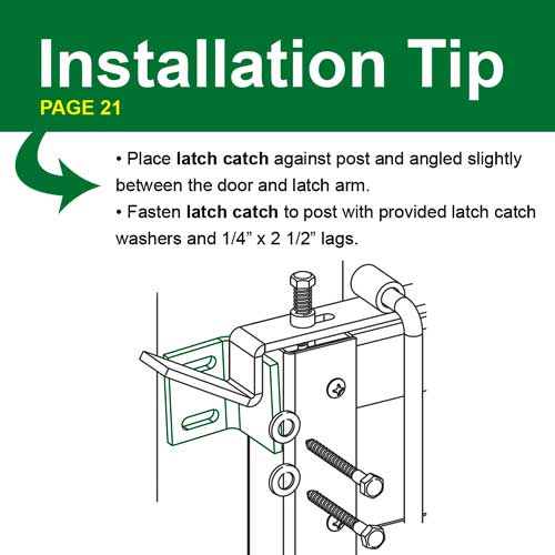 Door Latch Top Latch Catch RAMM Horse Fencing & Stalls