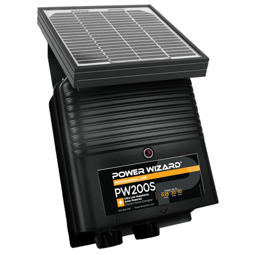 0.25-Joule, 12V Ultra-Low Impedance, Solar Fence Charger