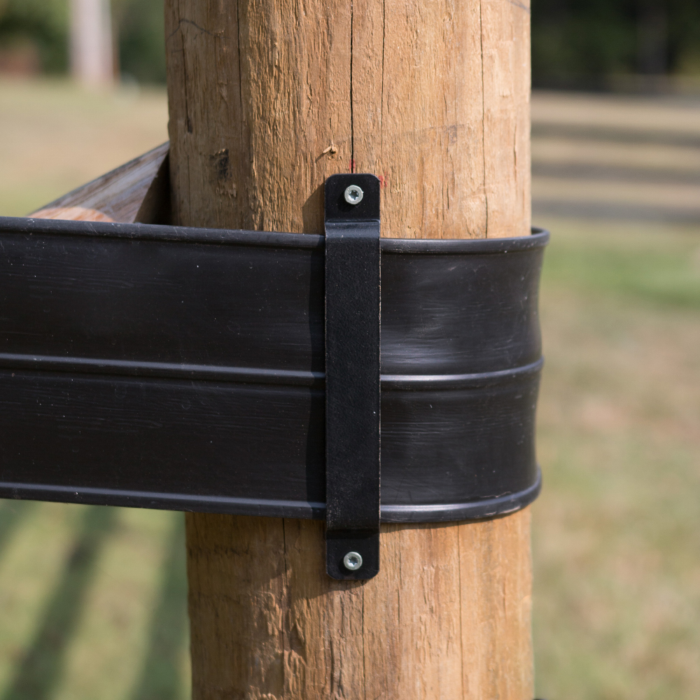 round post and rail fence brackets