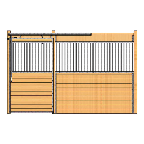 Oxford Stall Front with Grill Top Door Kit