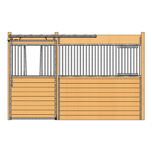 Oxford Stall Front with V-Door & Feed Door Kit