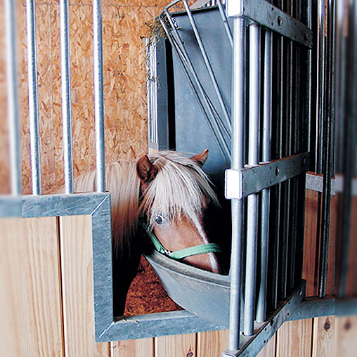Corner Mounted Flexible Stable Hay Feeder Large Horse Hay bar 
