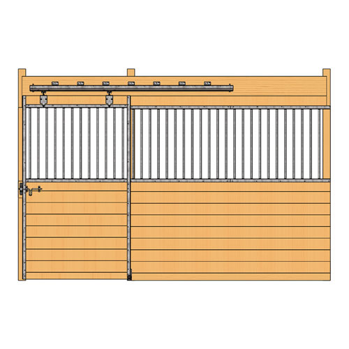 12' Derby Stall Front Kit, Galvalume