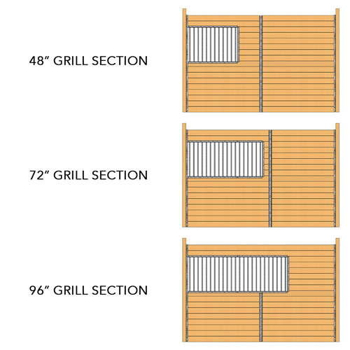 10' or 12' Derby Stall Privacy Partition Kit, Galvalume