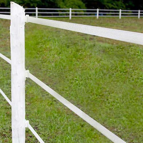 20 X WHITE 5FT POSTS & 20MM POLY TAPE Electric Fence Fencing Horse Paddock 