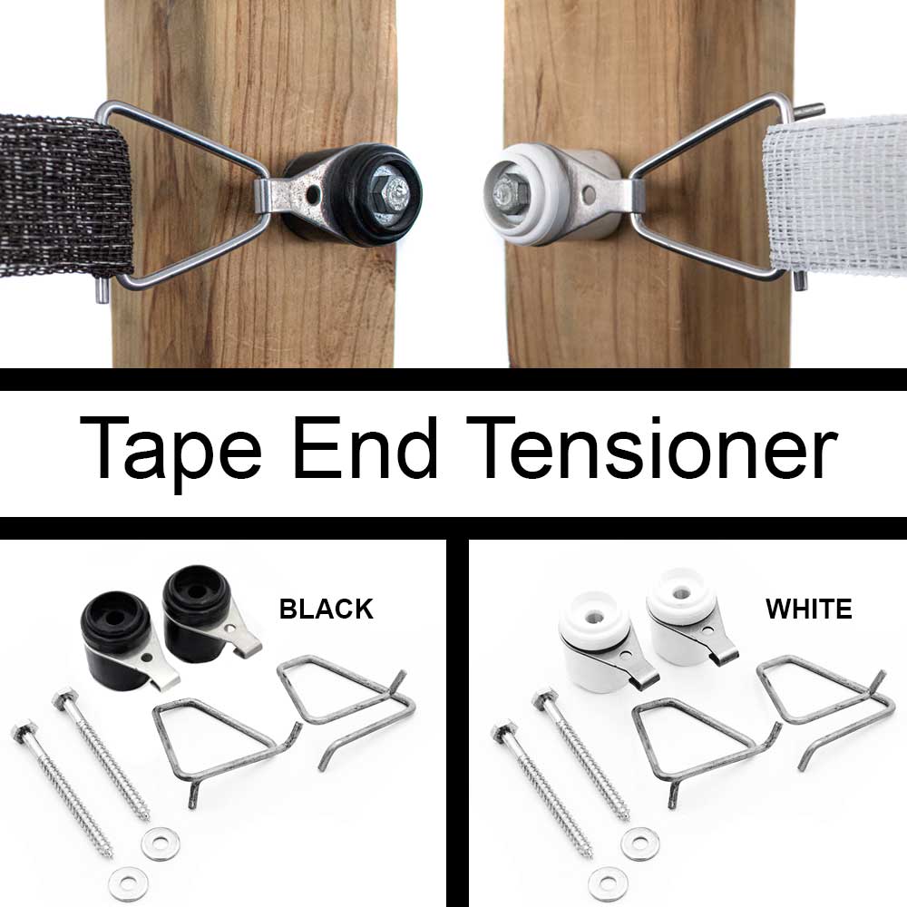 10 Pk Dare 1-1/2" Wide Wood T-Post Electric Fence Poly Tape Tensioner 2/Pk 2810N 