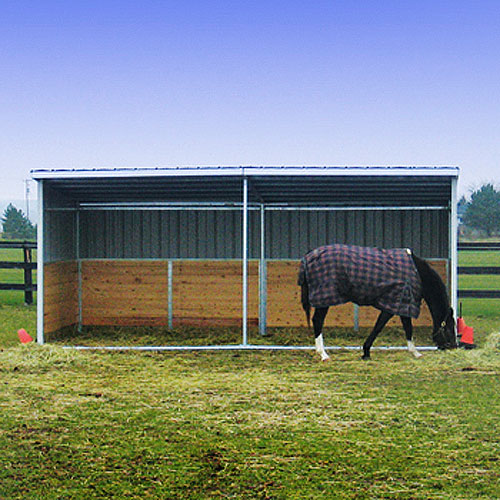 run-in shed frame ramm horse fencing & stalls