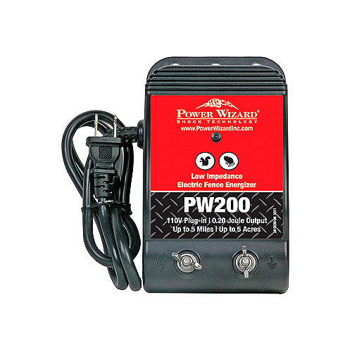 Power Wizard PW300 Electric Fence Charger Energizer 10 Mile 110V Low Impedance 