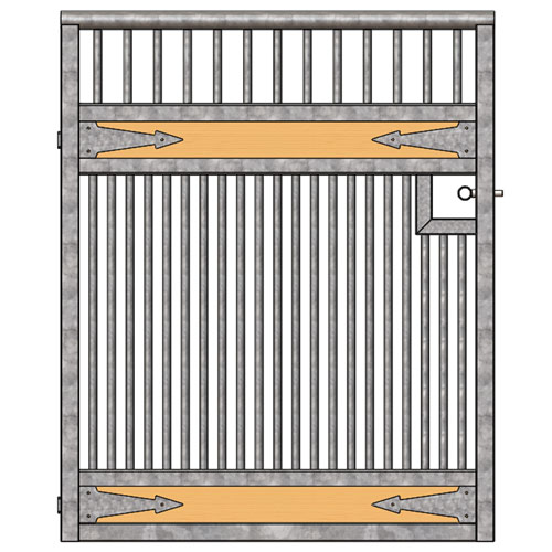 Tuscany Grilled Stall Door - Arrows