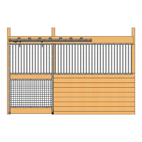 Cambridge Stall Front with Grill Top Mesh Bottom Door Kit