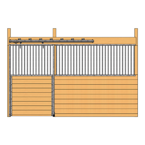 Cambridge Stall Front with Grill Top Door Kit