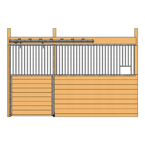 Cambridge Stall Front with Grill Top Door & Feed Opening Kit